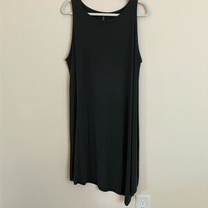 Eileen Fisher Charcoal Sleeveless Asymmetrical Dress
